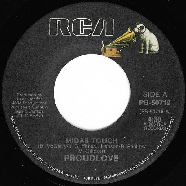 Proudlove : Midas Touch  (7", Single)