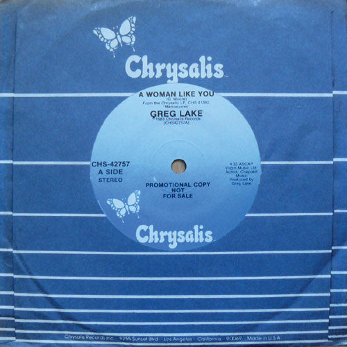 Greg Lake : A Woman Like You (7", Single, Promo, Sma)