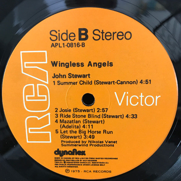 John Stewart (2) : Wingless Angels (LP, Album)