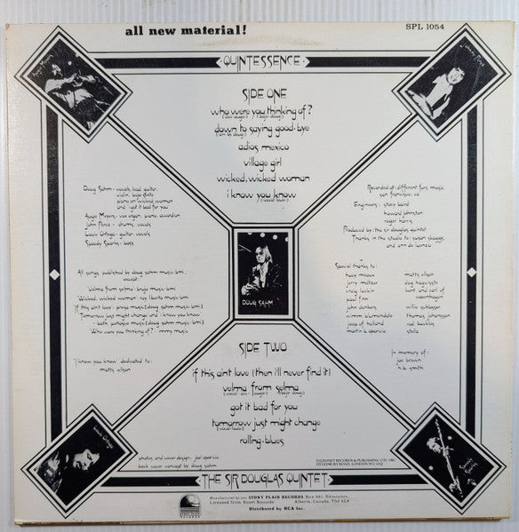 Sir Douglas Quintet : Quintessence (LP, Album)
