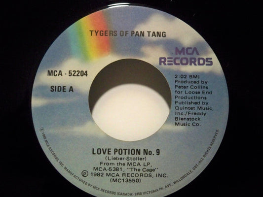 Tygers Of Pan Tang : Love Potion No.9 (7", Single)