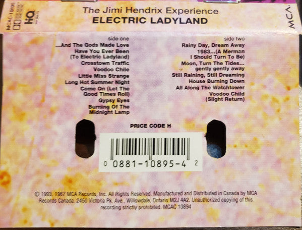 The Jimi Hendrix Experience : Electric Ladyland (Cass, Album, RE)