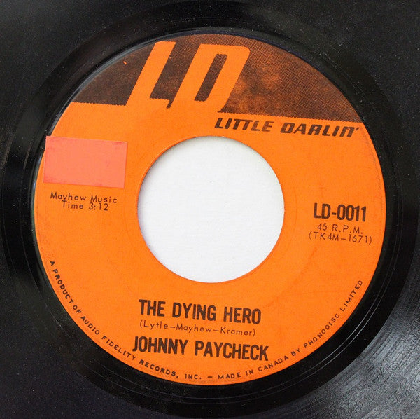 Johnny Paycheck : The Ballad Of The Green Berets (7")