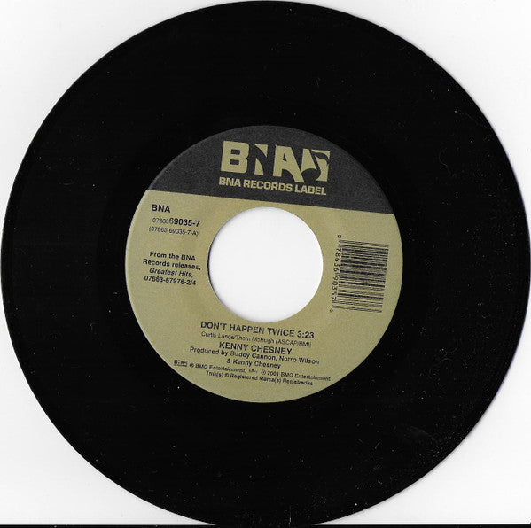 Kenny Chesney : I Lost It / Don't Happen Twice (7", Single)