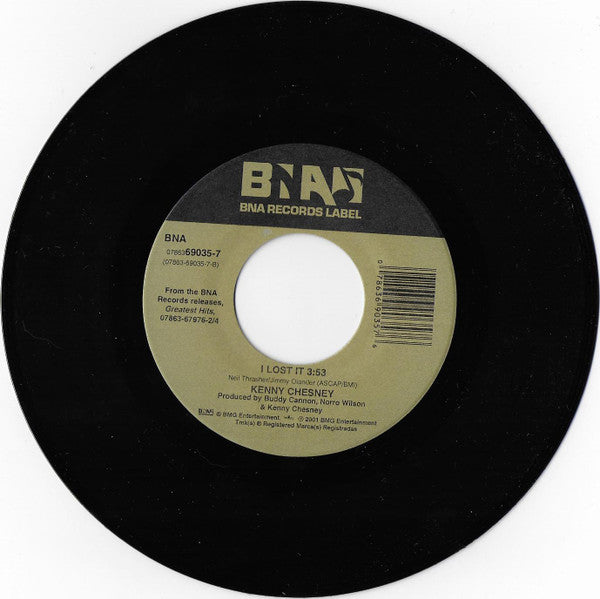 Kenny Chesney : I Lost It / Don't Happen Twice (7", Single)