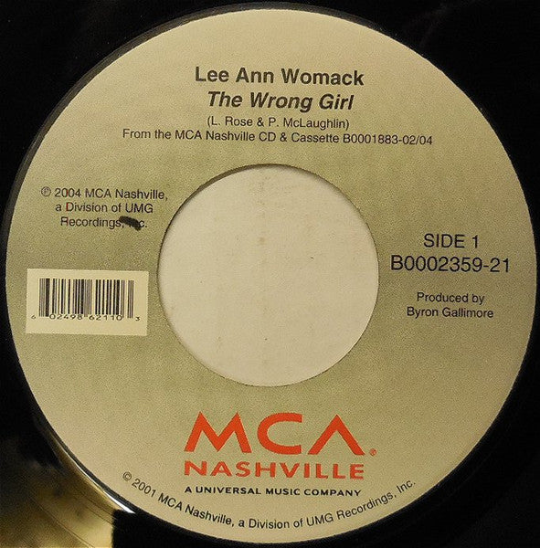 Lee Ann Womack : The Wrong Girl (7", Single)