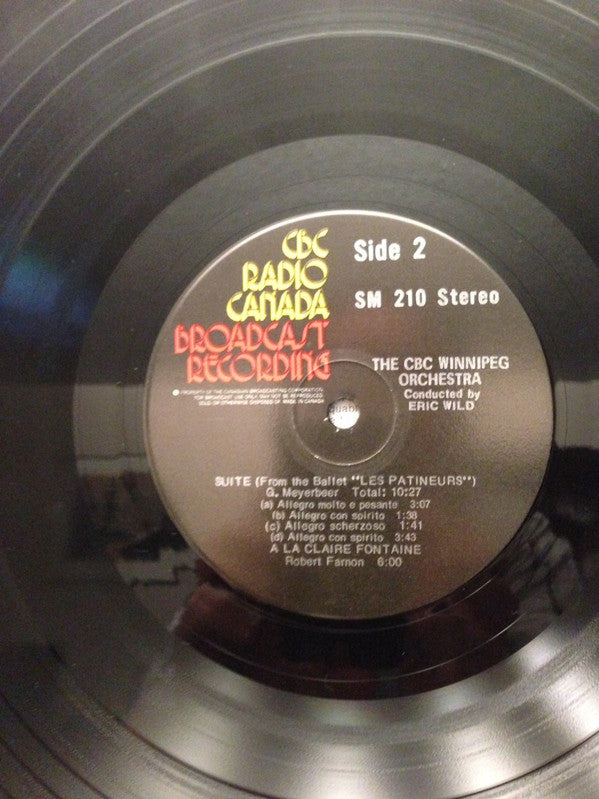CBC Winnipeg Orchestra conducted by Eric Wild : In the Manitoba Centennial Concert Hall (LP, Album)