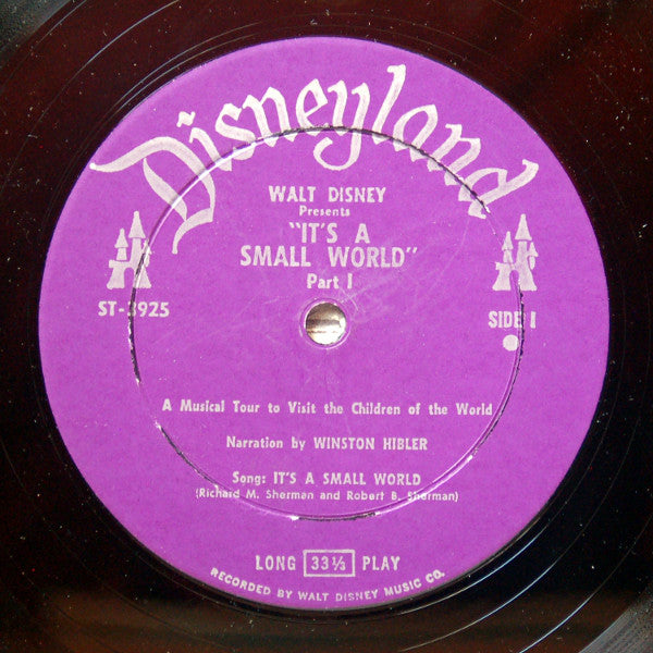 Unknown Artist : Walt Disney Presents It's A Small World (LP, Album, RE, Pur)