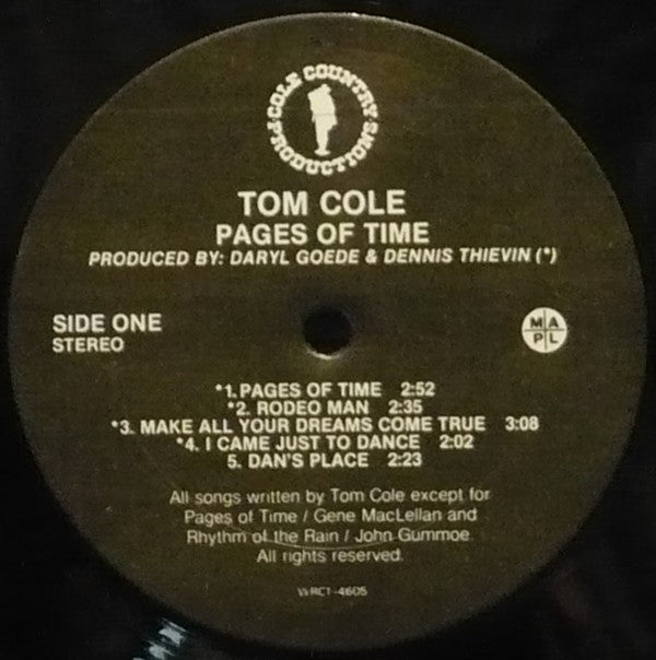 Tom Cole (7) : Pages Of Time (LP, Album)