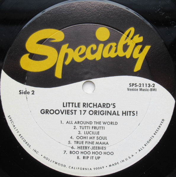 Little Richard : Little Richard's Grooviest 17 Original Hits! (LP, Comp, RE)