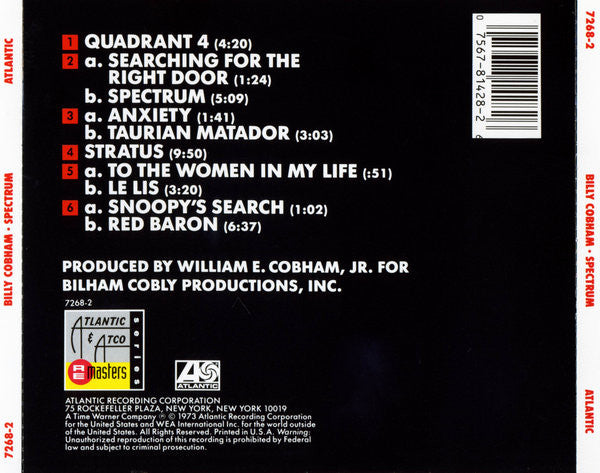 Billy Cobham : Spectrum (CD, Album, RE, RM)