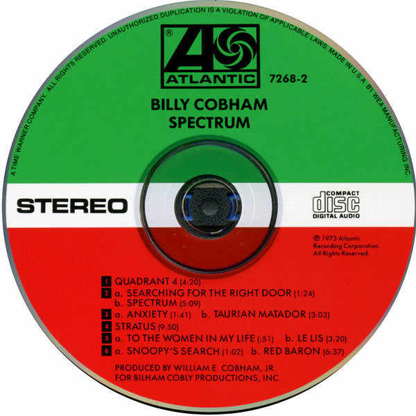 Billy Cobham : Spectrum (CD, Album, RE, RM)
