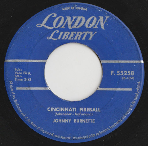 Johnny Burnette : Dreamin' (7", Single)