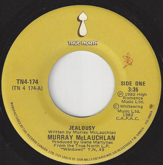Murray McLauchlan : Jealousy (7", Single, Mono)