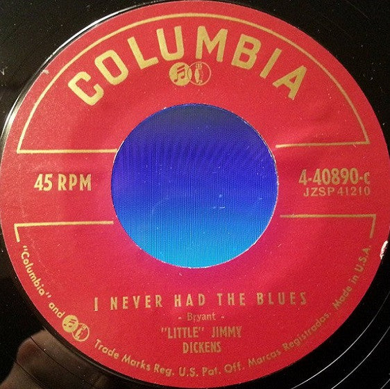 Little Jimmy Dickens : I Never Had The Blues / Happy Heartaches (7", Single)