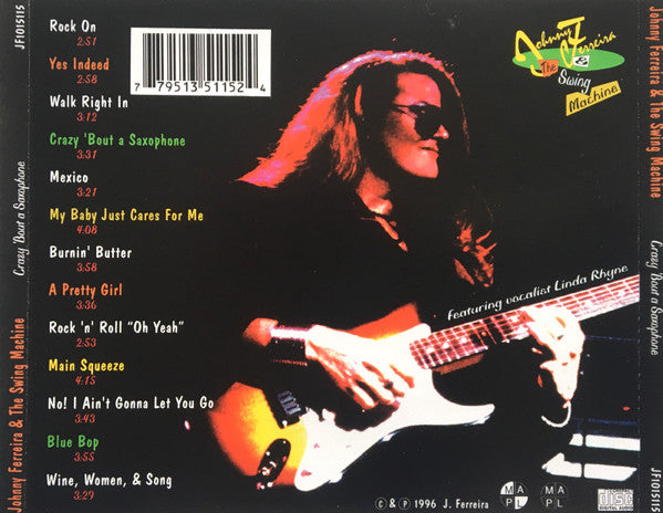 Johnny Ferreira & The Swing Machine : Crazy 'Bout A Saxophone (CD, Album)