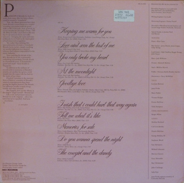 Brenda Lee : Even Better (LP, Album)