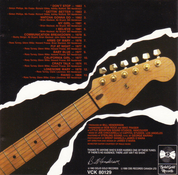 Chilliwack : Greatest Hits (CD, Comp, RE)