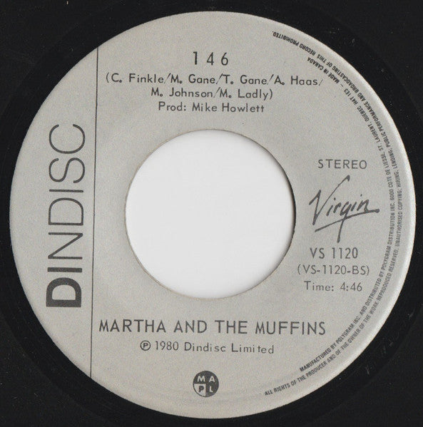 Martha And The Muffins : About Insomnia (7", Single)