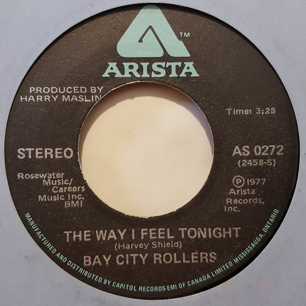 Bay City Rollers : The Way I Feel Tonight (7")