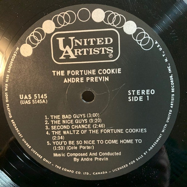 André Previn : The Fortune Cookie:  Original Motion Picture Sound Track (LP, Album)