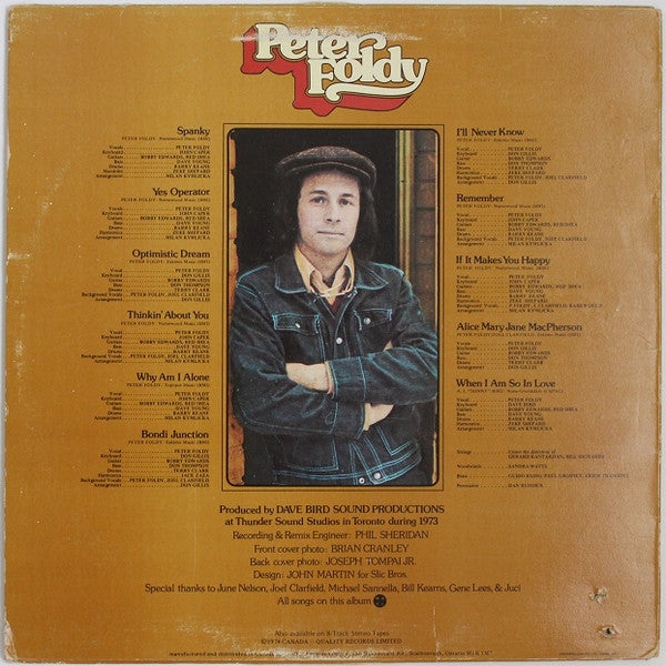 Peter Foldy : Peter Foldy (LP, Album)