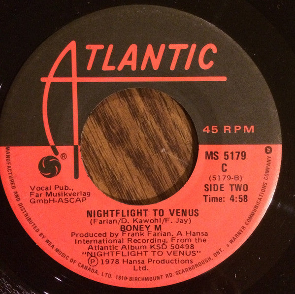 Boney M* : Brown Girl In The Ring (7", Single)