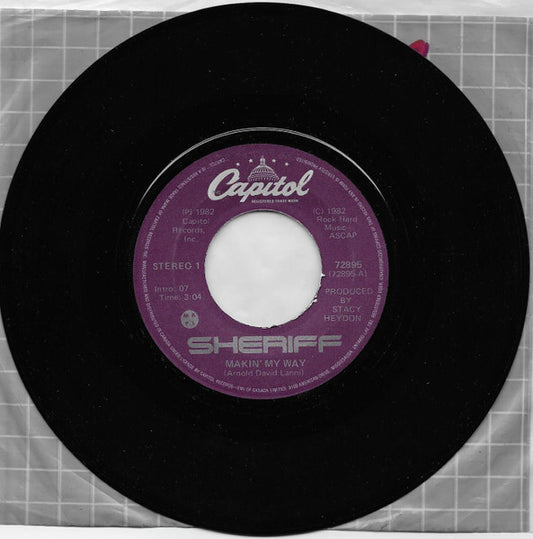 Sheriff (3) : Makin' My Way (7", Single)