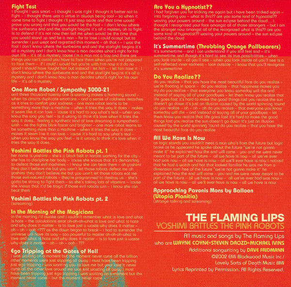 The Flaming Lips : Yoshimi Battles The Pink Robots (CD, Album)