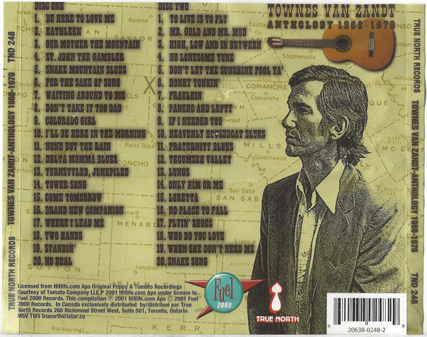 Townes Van Zandt : Anthology 1968-1979 (2xCD, Comp)