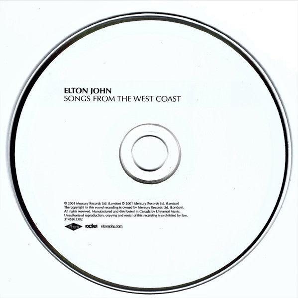 Elton John : Songs From The West Coast (CD, Album)
