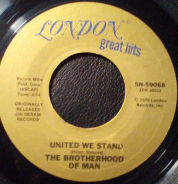 White Plains / Brotherhood Of Man : My Baby Loves Lovin' / United We Stand (7", Single)