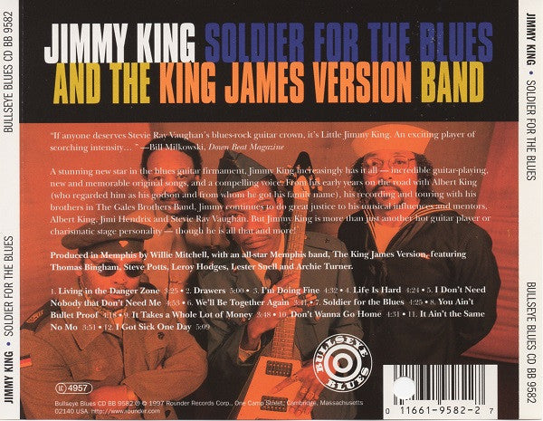 Jimmy King And The King James Version Band : Soldier For The Blues (CD, Album)