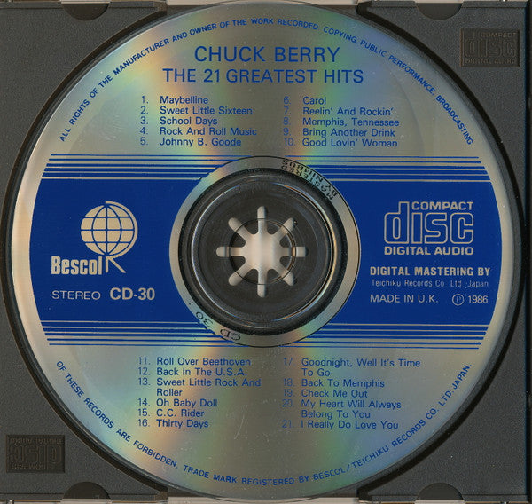 Chuck Berry : The Greatest Hits 21 (CD, Comp)