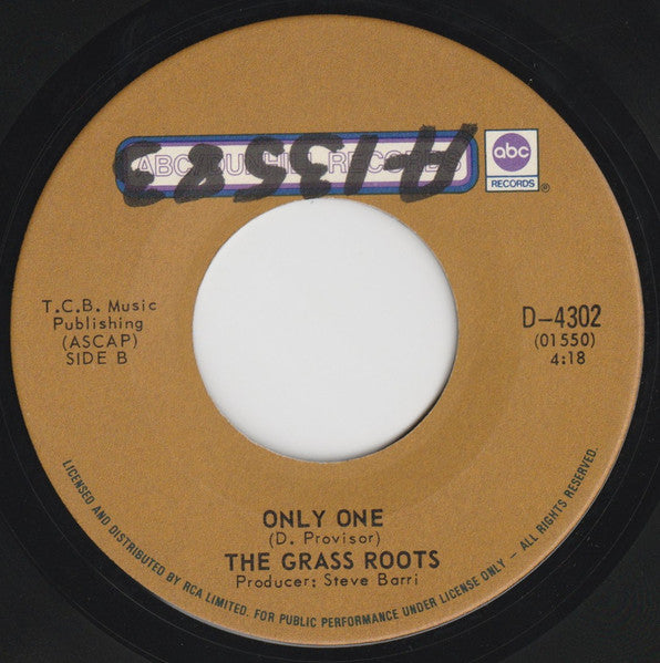 The Grass Roots : Glory Bound (7", Single)