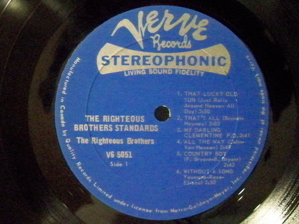 The Righteous Brothers : Standards (LP, Album)