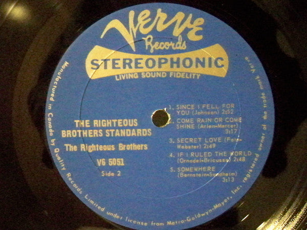 The Righteous Brothers : Standards (LP, Album)