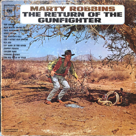 Marty Robbins : The Return Of The Gunfighter (LP, Album, Mono)