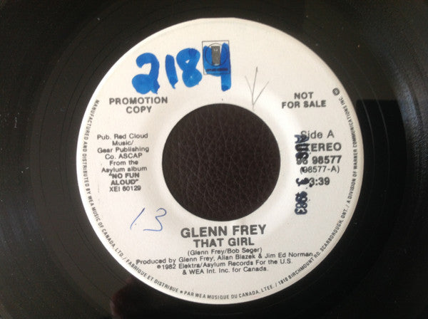 Glenn Frey : That Girl (7", Single, Promo)