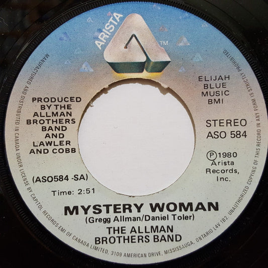 The Allman Brothers Band : Mystery Woman (7")