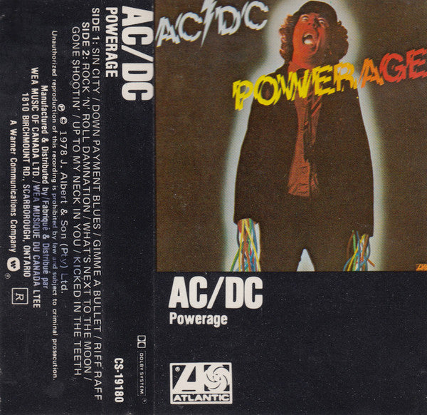 AC/DC : Powerage (Cass, Album)