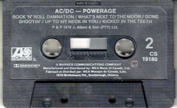 AC/DC : Powerage (Cass, Album)