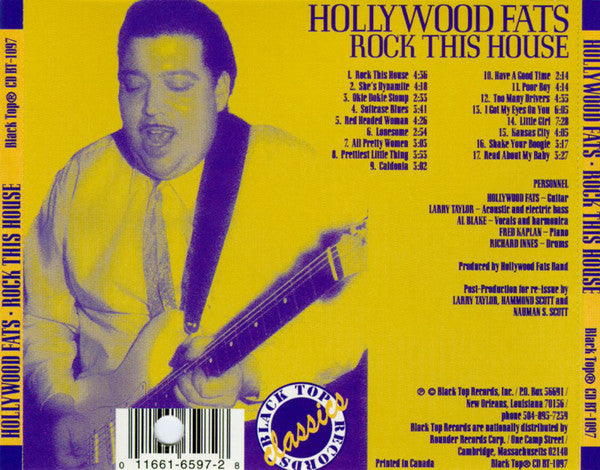 Hollywood Fats : Rock This House  (CD, Album, RE)