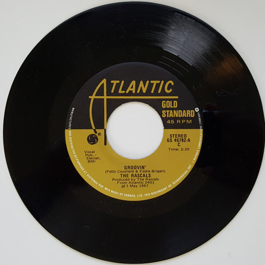 The Young Rascals : Groovin' / A Girl Like You (7", Single)