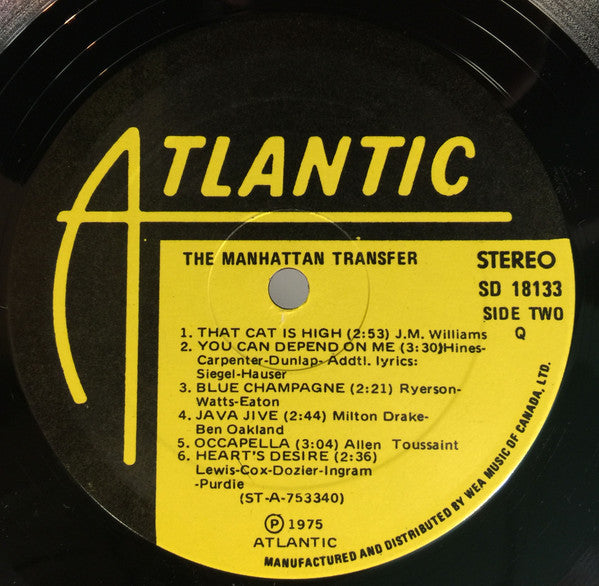 The Manhattan Transfer : The Manhattan Transfer (LP, Album)