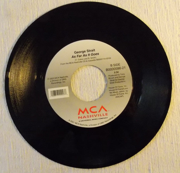 George Strait : Tell Me Something Bad About Tulsa (7", Single)