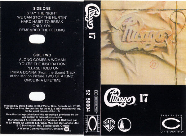 Chicago (2) : Chicago 17 (Cass, Album,  Q )