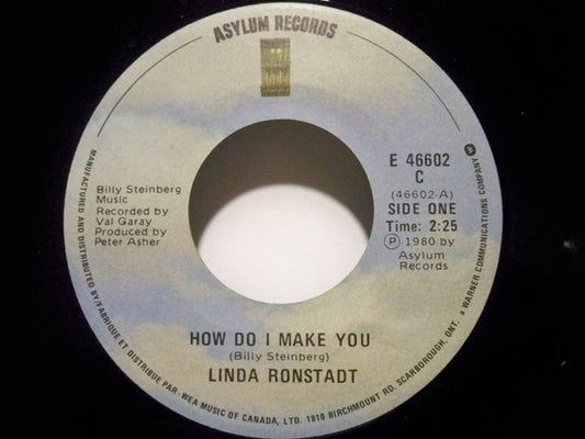 Linda Ronstadt : How Do I Make You / Rambler Gambler (7", Single)