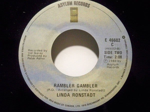 Linda Ronstadt : How Do I Make You / Rambler Gambler (7", Single)