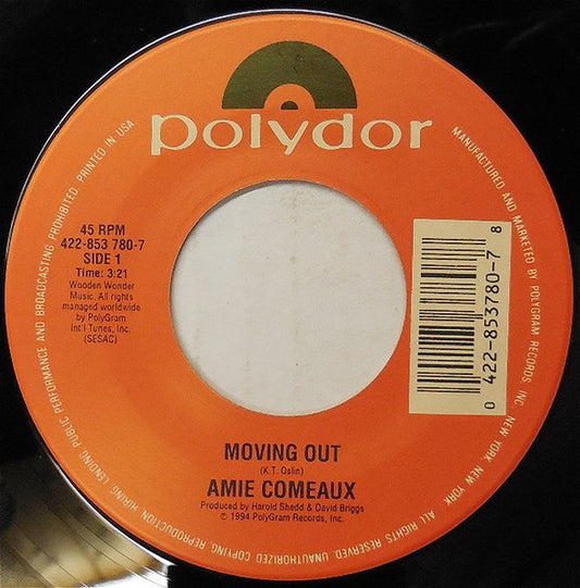 Amie Comeaux : Moving Out (7", Single)
